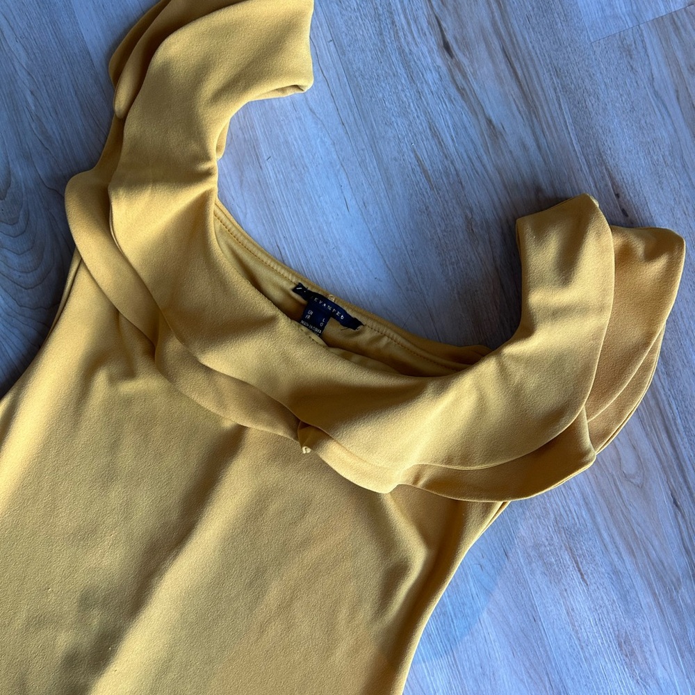 Revamped Yellow Mini Dress